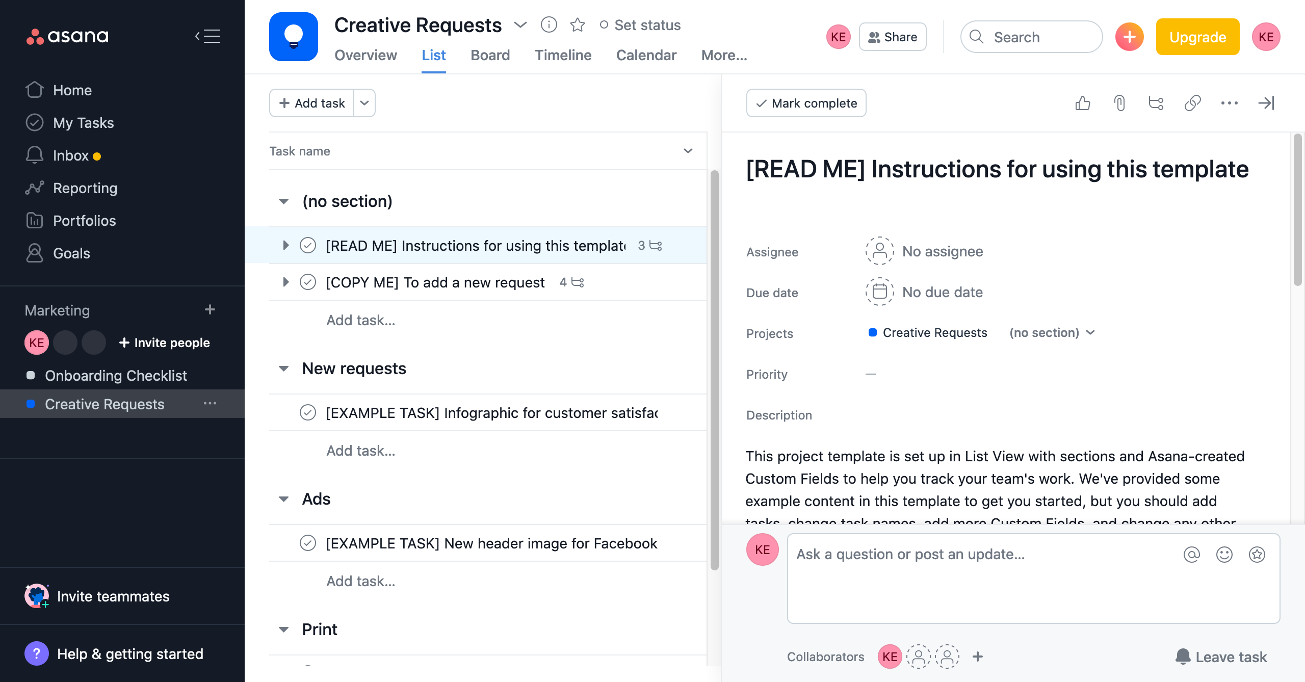 How to Use Asana Templates for Any Project