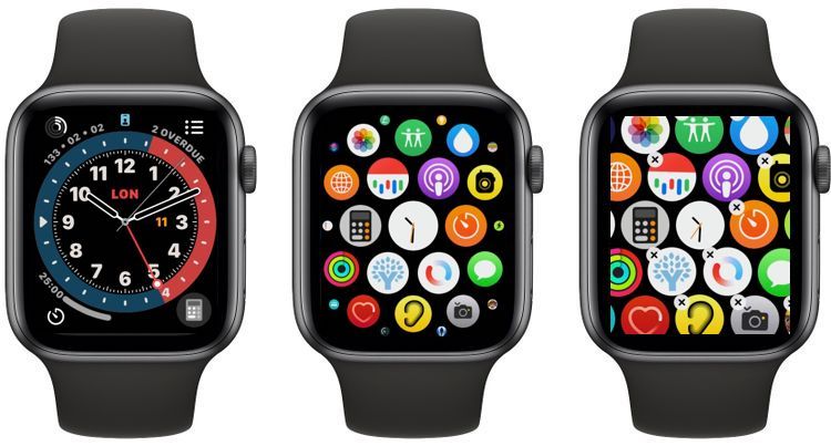 rearrange apps on apple watch