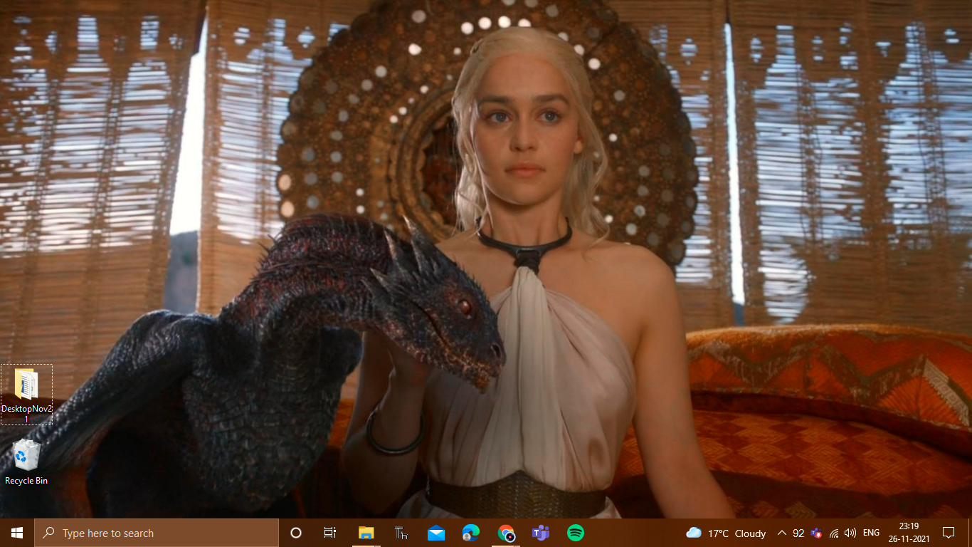 Game of Thrones theme screenshot
