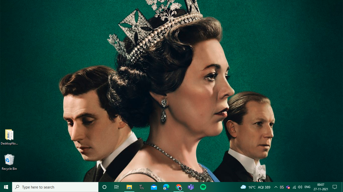 The Crown TV theme screenshot