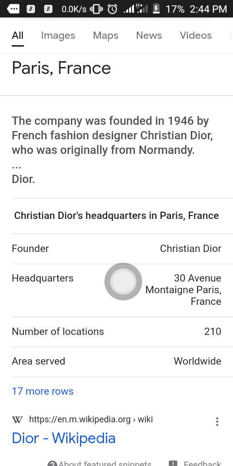 where is dior based