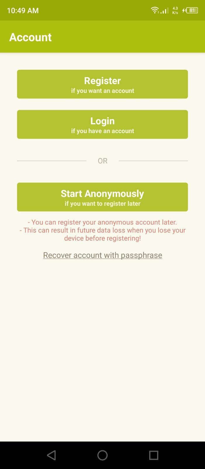Splittr - Get Started Page