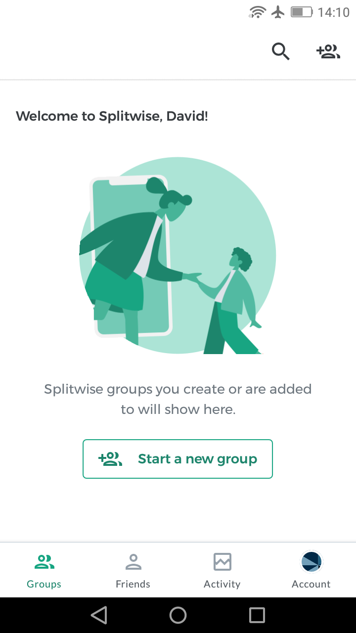 Splitwise - Home