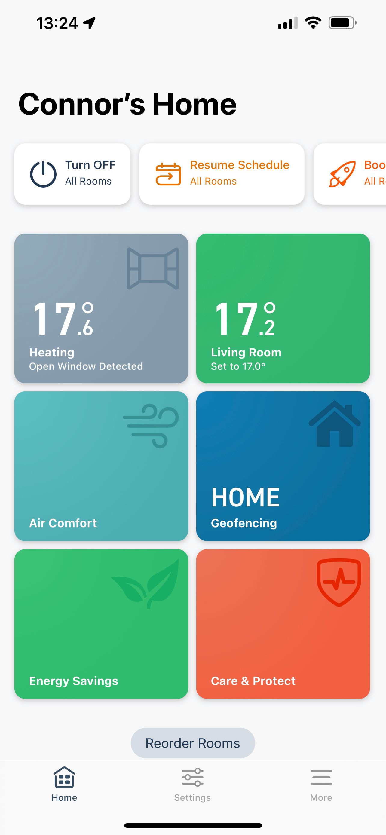 Tado App Home