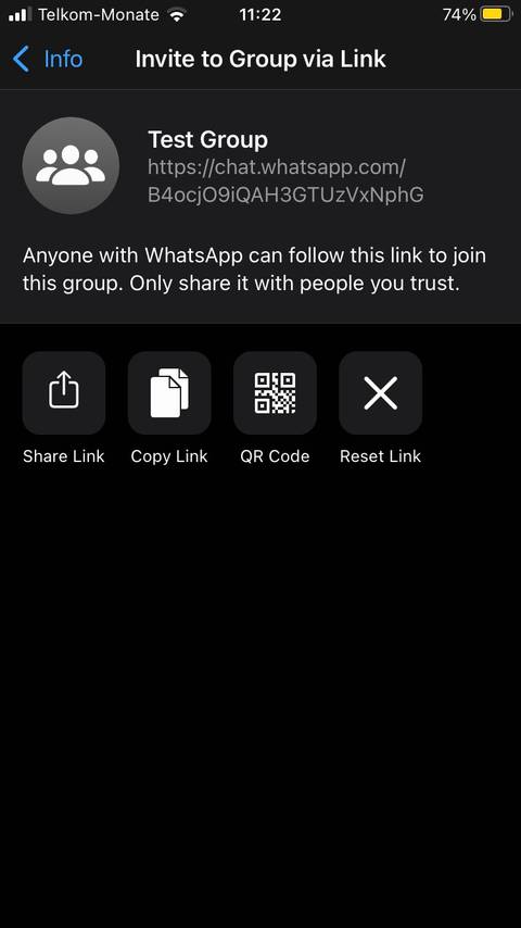 لینک مستقیم گروههای واتساپ و روش ساخت آنها 4 Test Group Public Link.jpg?q=50&fit=crop&w=480&dpr=1 -