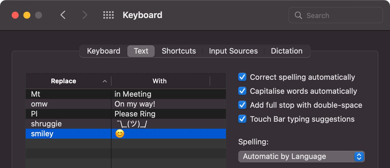 Use Text Shortcuts to Type in Emojis