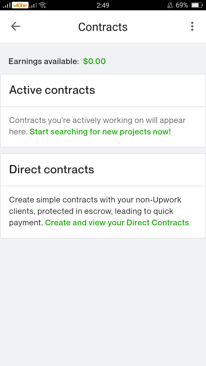 Upwork for Freelancers - Contracts