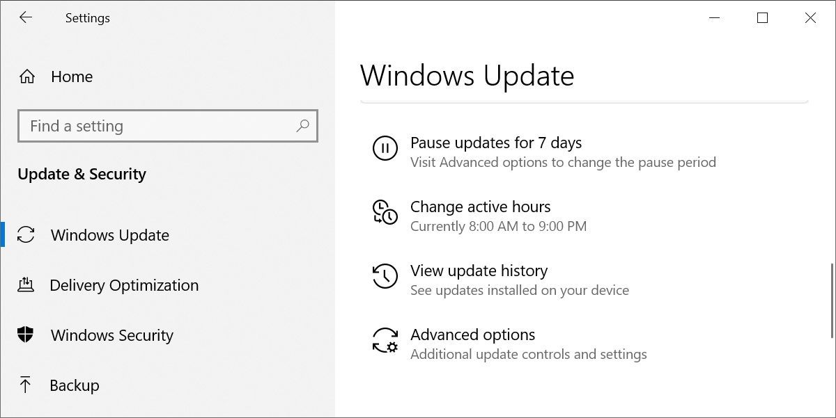 Windows 10 Pause Windows Update