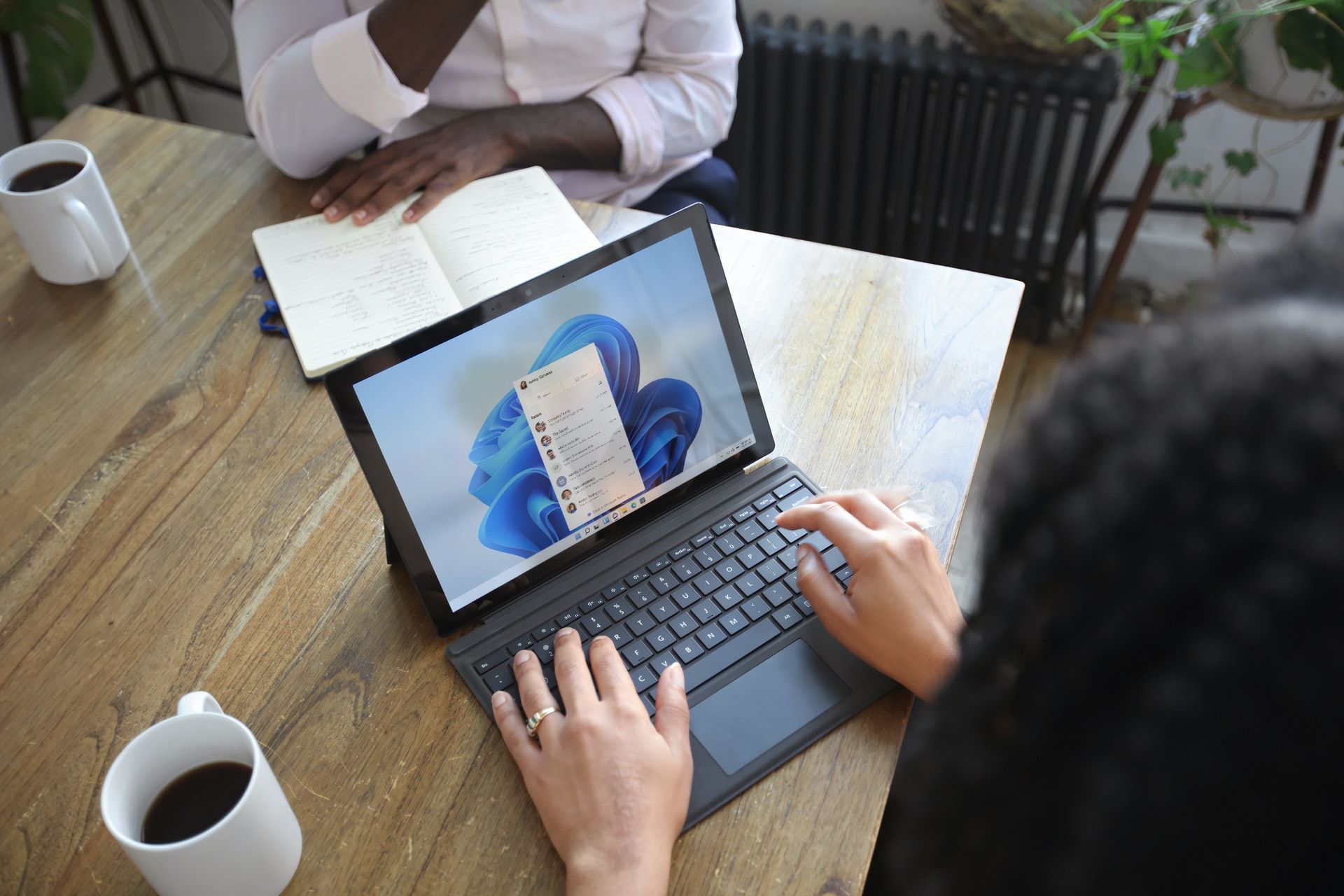 Office Meeting using a Windows 11 PC