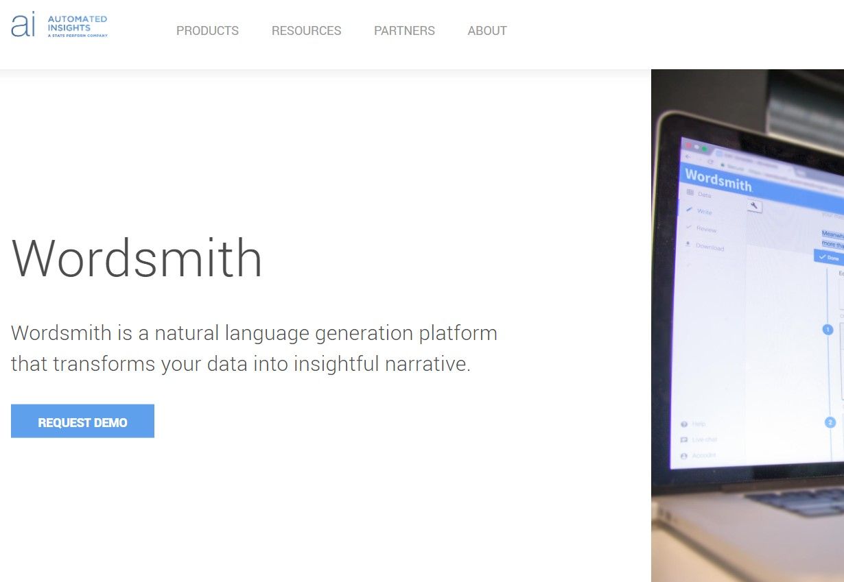Wordsmith: the AI writing software