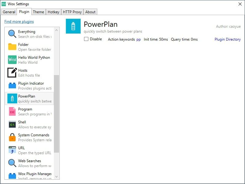 The Power Plan plugin for Wox allows you to easilly prioritize performance or battery life.