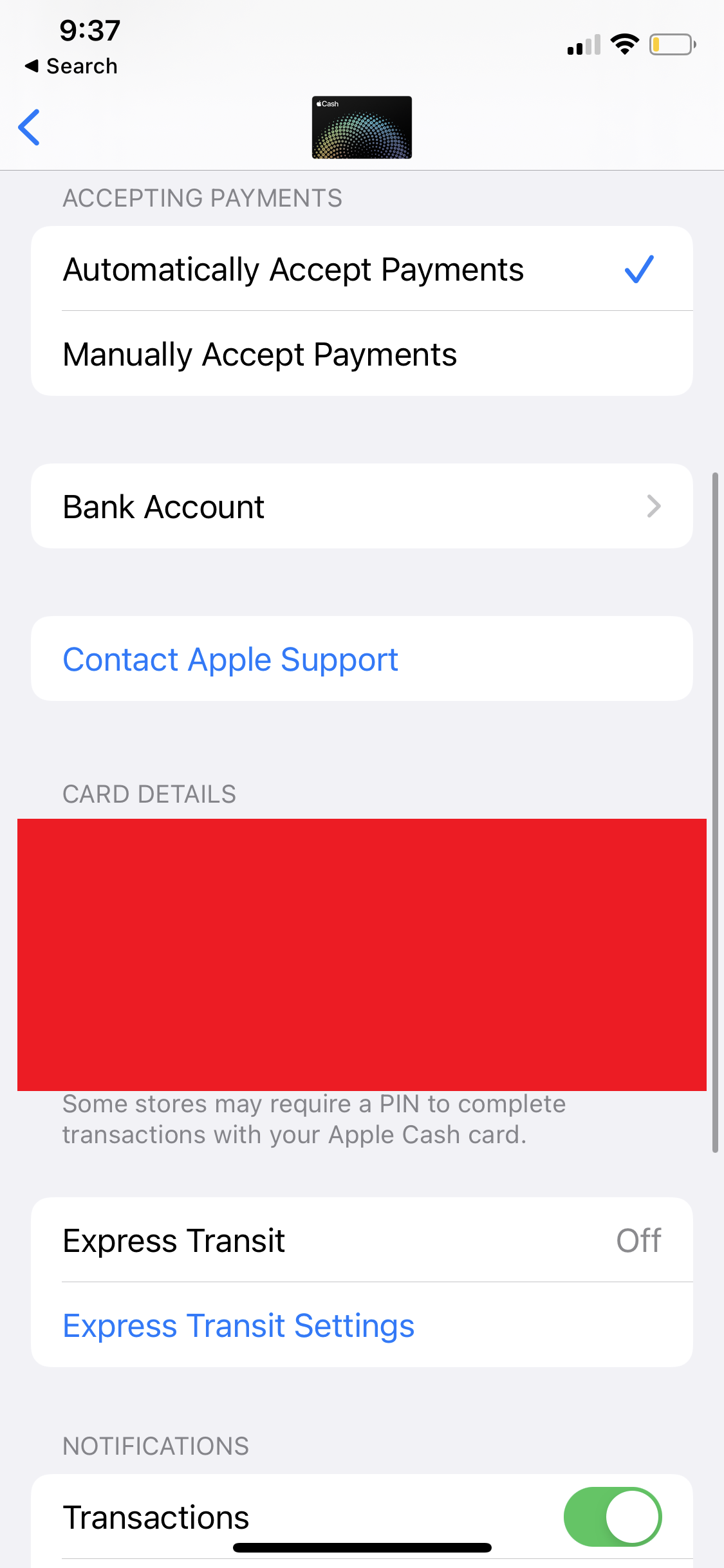 add bank apple cash