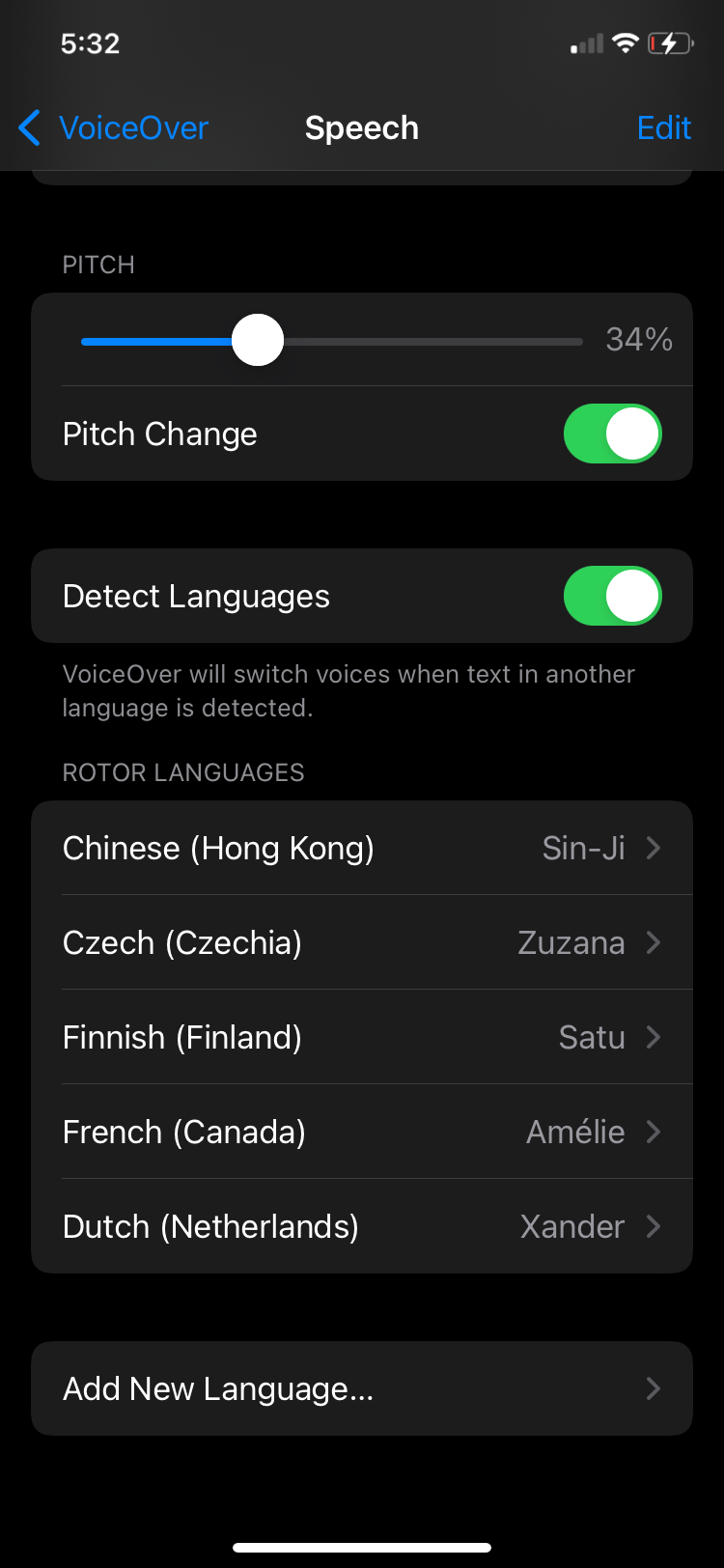 add new language in voiceover