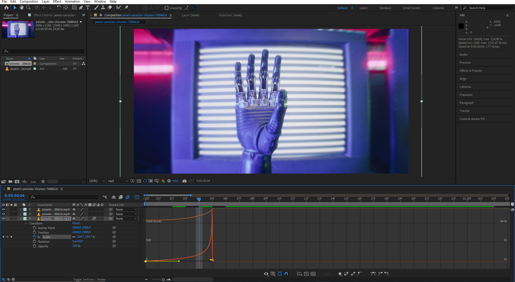 افکت موشن بلر (Motion Blur) در ادیت فیلم چیست و چرا باید از آن استفاده کرد؟ 5 after effects zoom effect bezier interpolation motion blur.png?q=50&fit=crop&w=750&dpr=1 -
