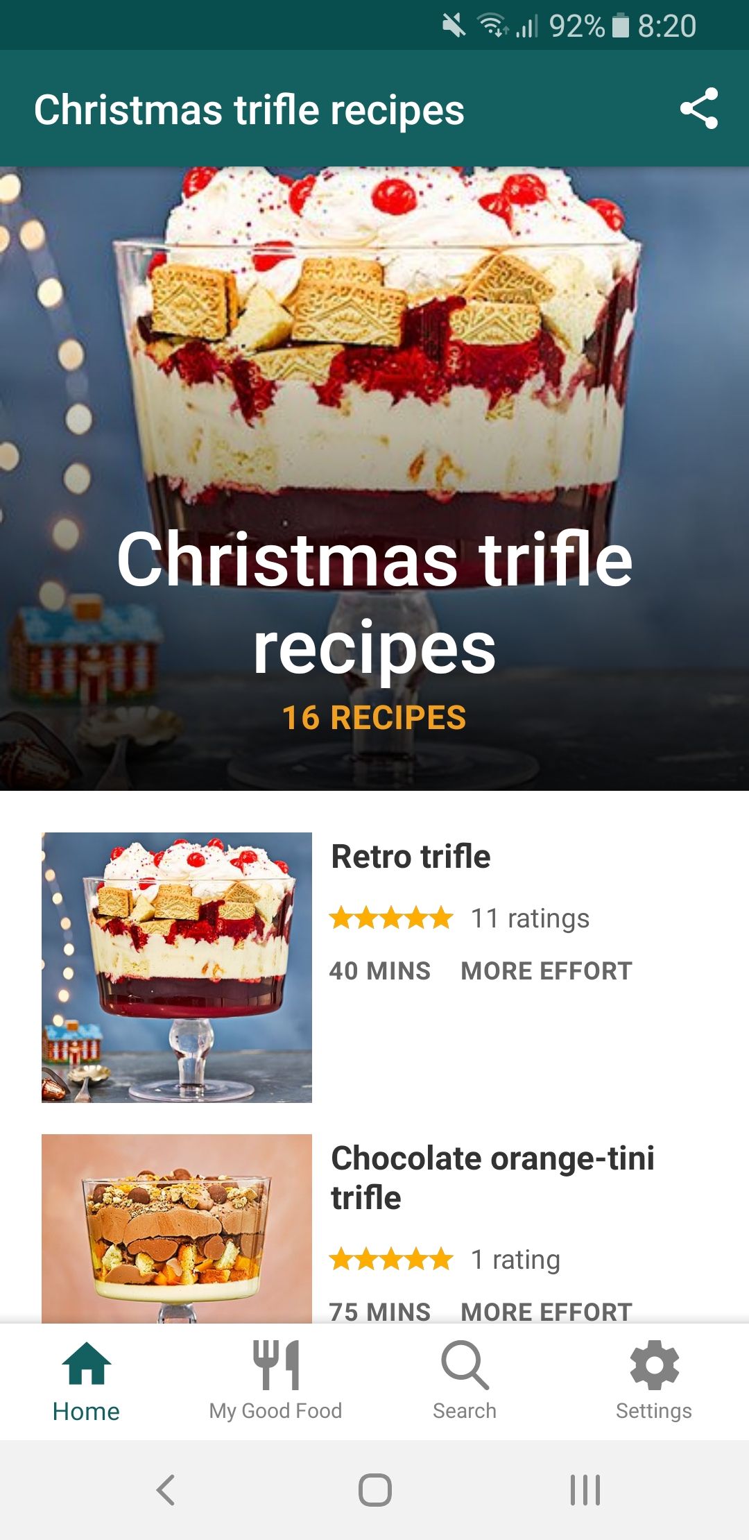 bbc good food trifle recipes