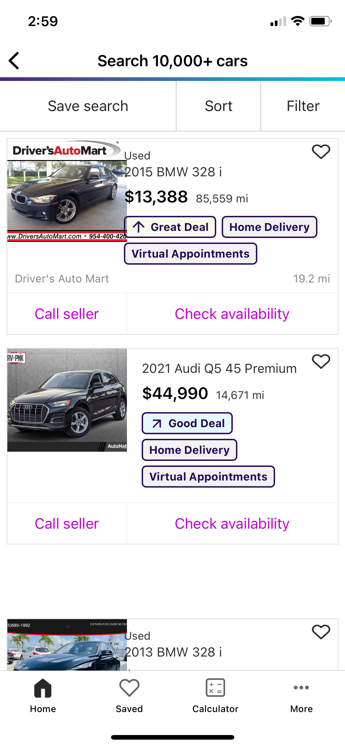 cars.com inventory