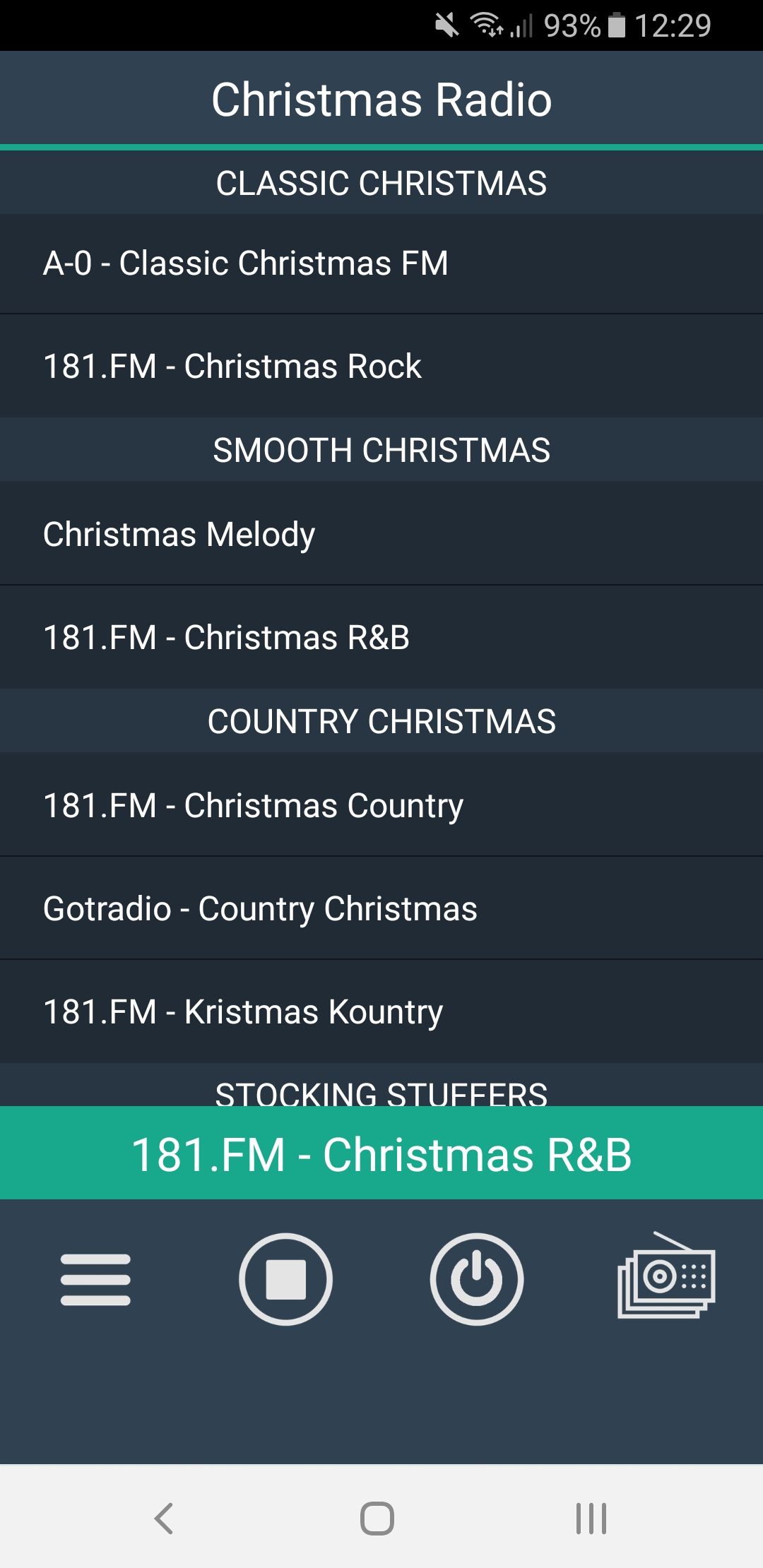 christmas radio playlists 2