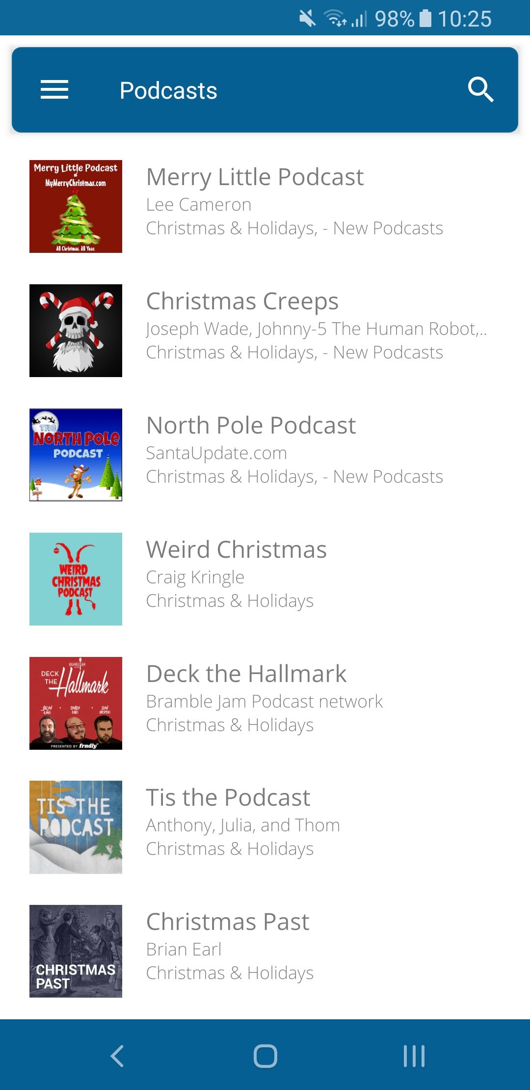 christmas radio podcasts