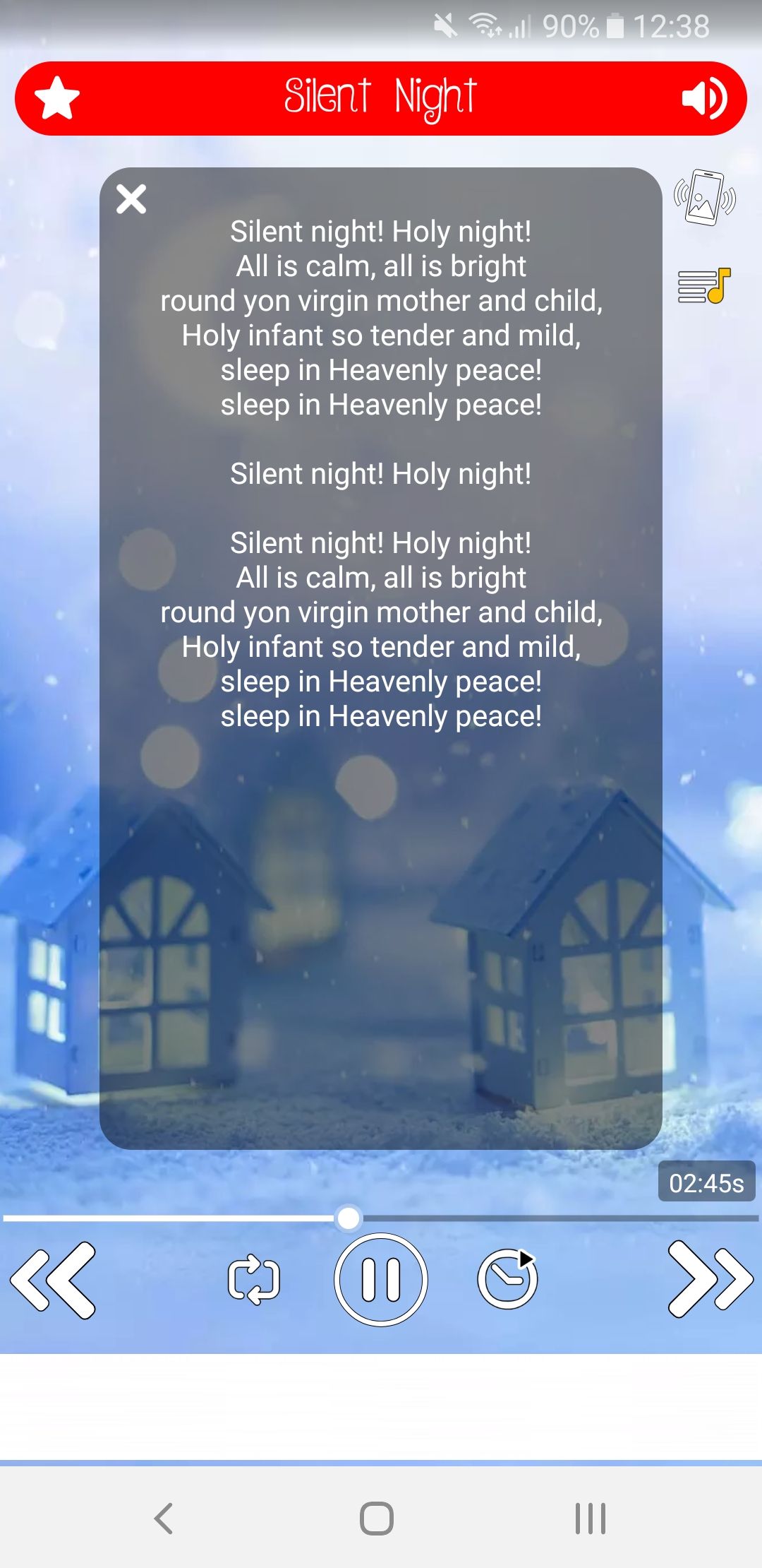 christmas songs silent night with lyrics