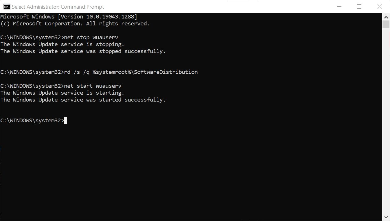 windows 10 command prompt error messages list