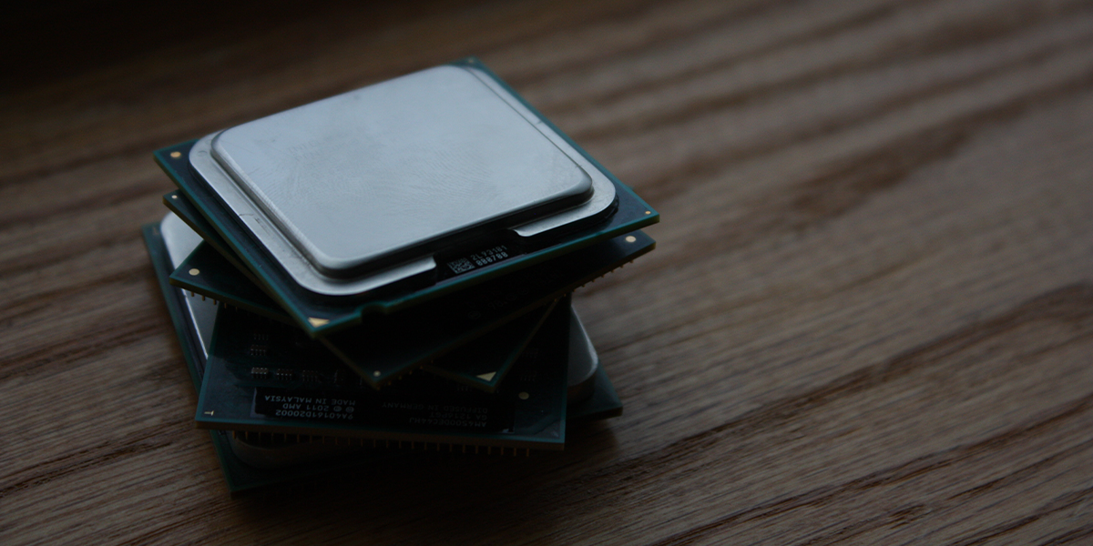 Stack of CPUs