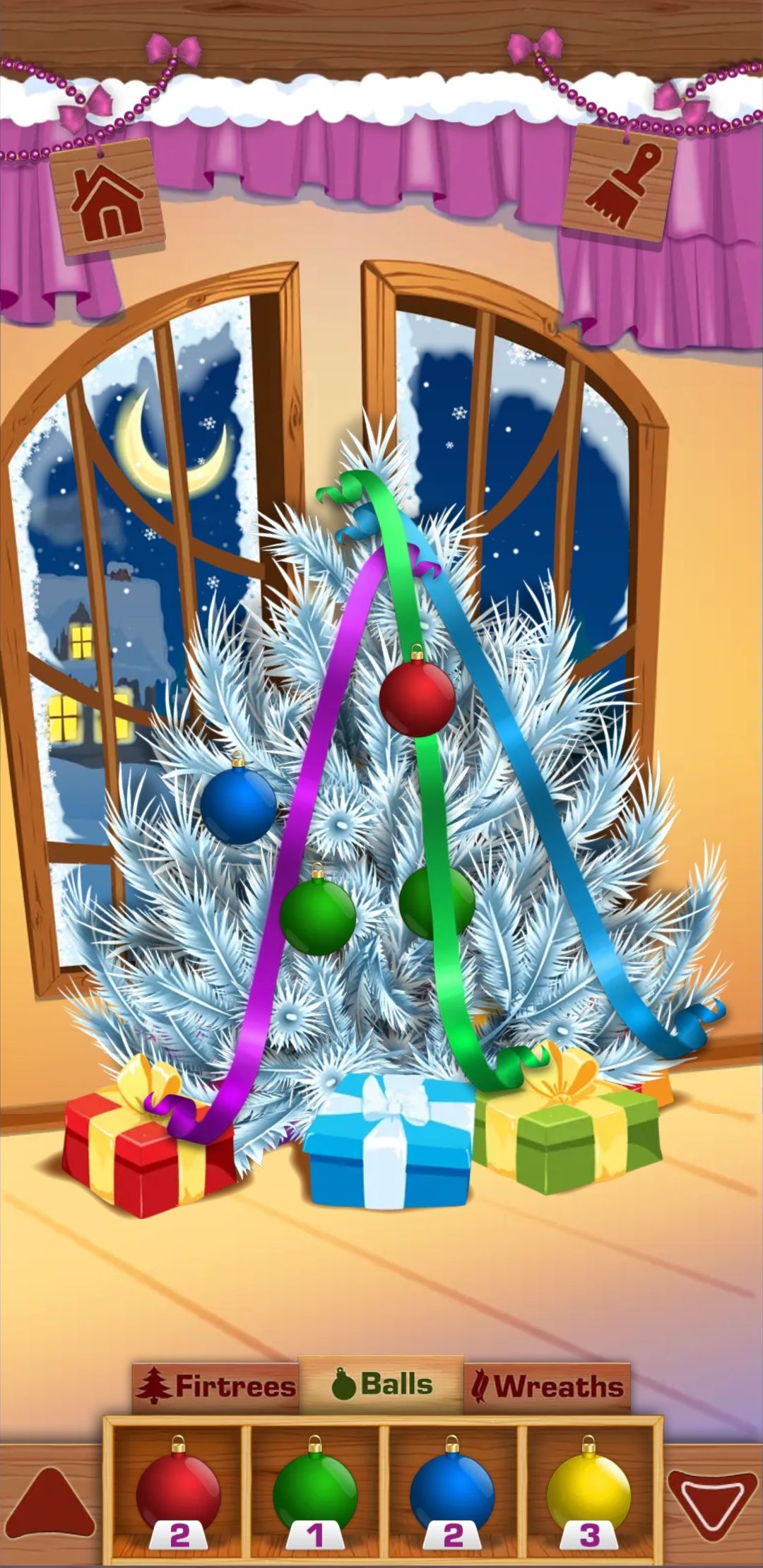 decorating christmas tree
