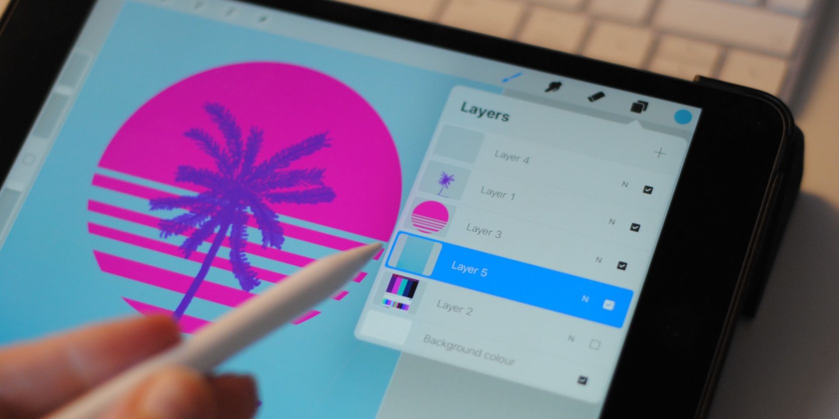 Digital Illustrator Drawing on Tablet