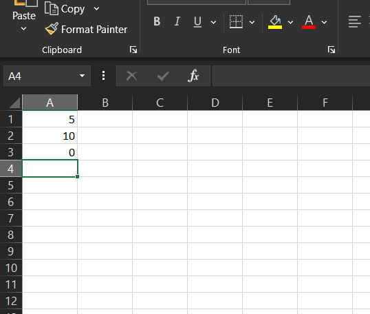 direct circular reference example in Excel