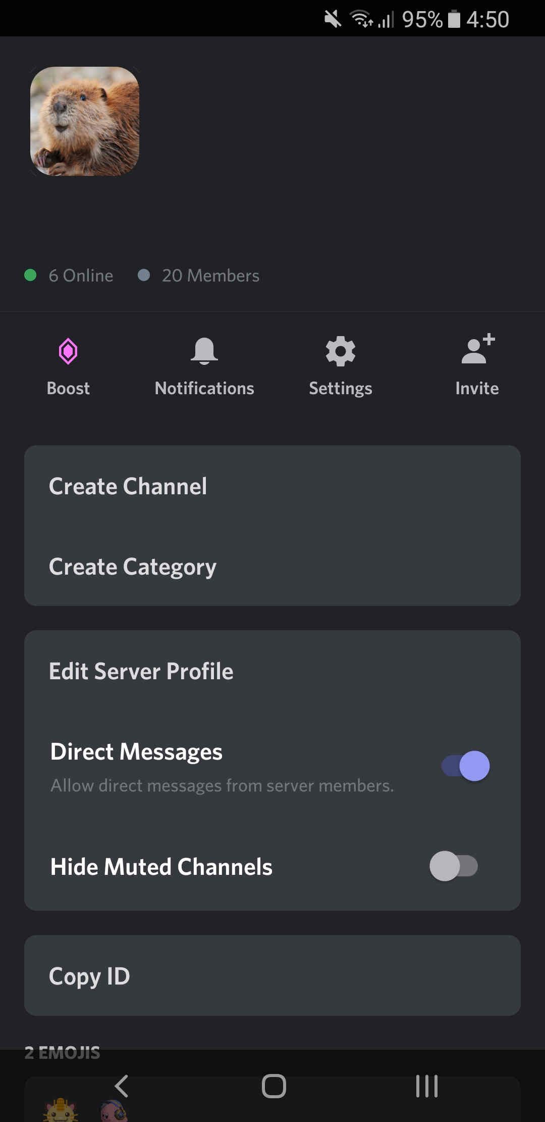 discord server overview mobile