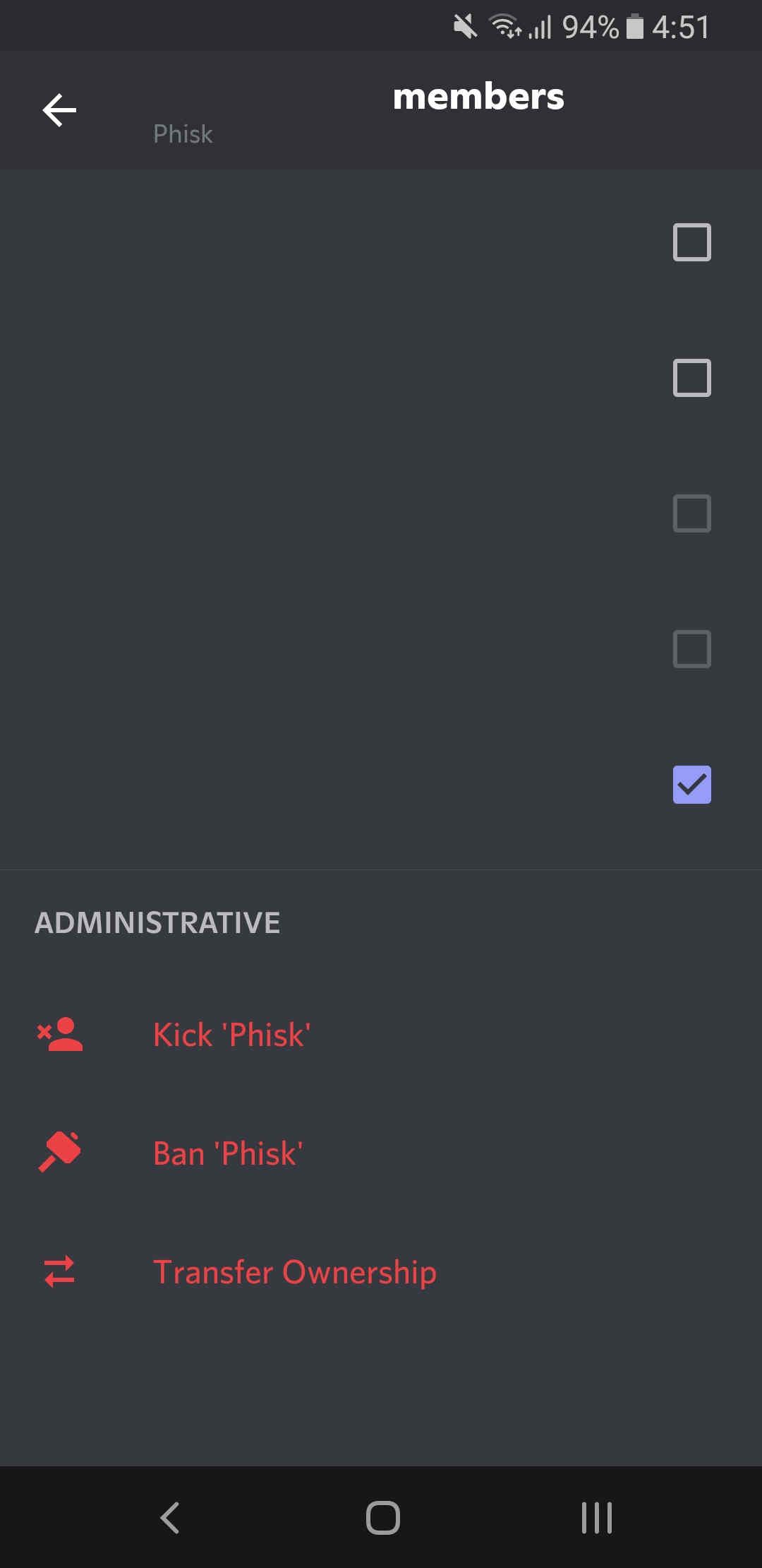 discord transfer ownership mobile