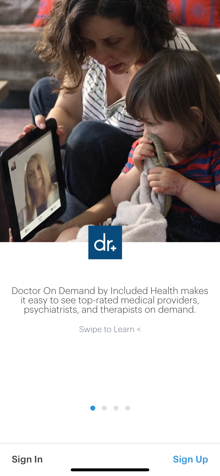 dr on demand startup page