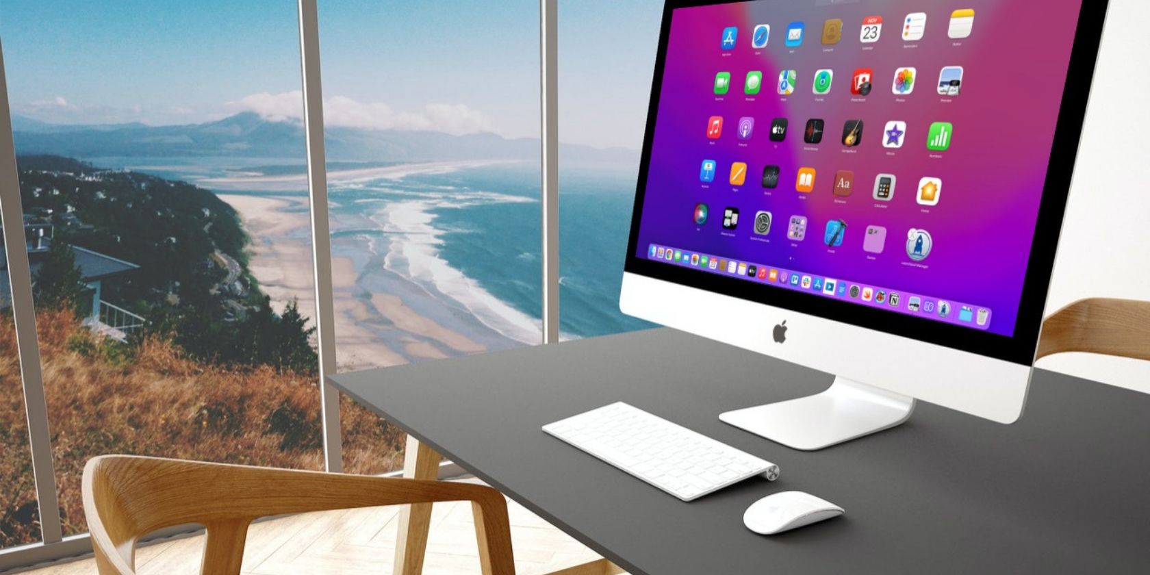 Mac Launchpad shown on an iMac screen