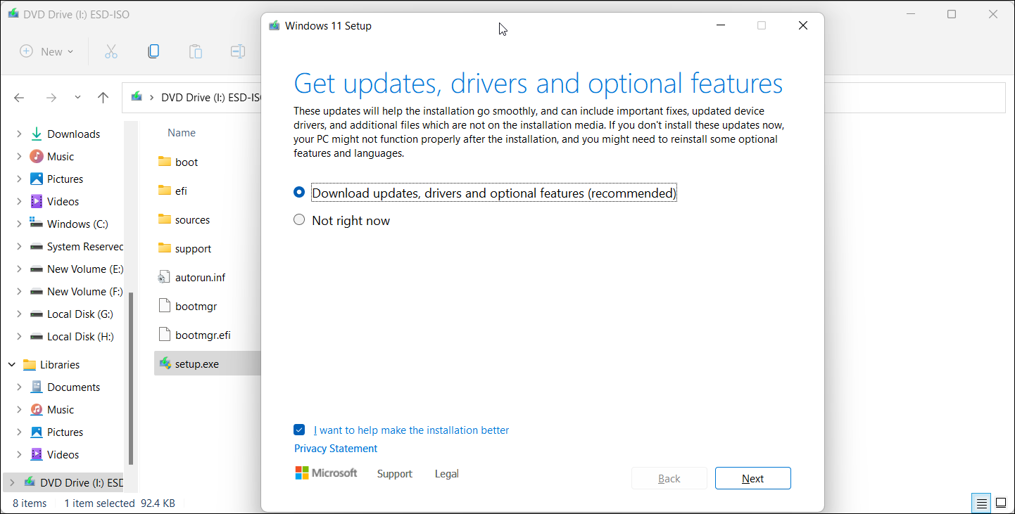 get update drivers optional features Windows 11 upgrade