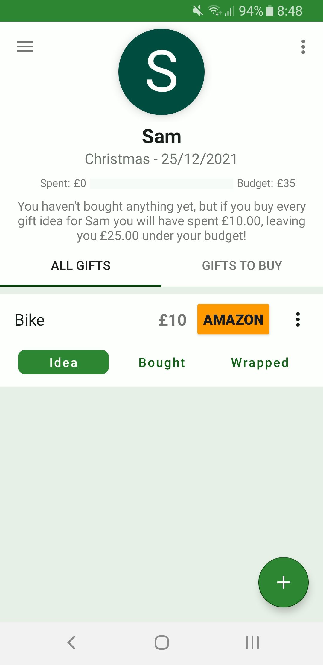 gift tracker all gifts
