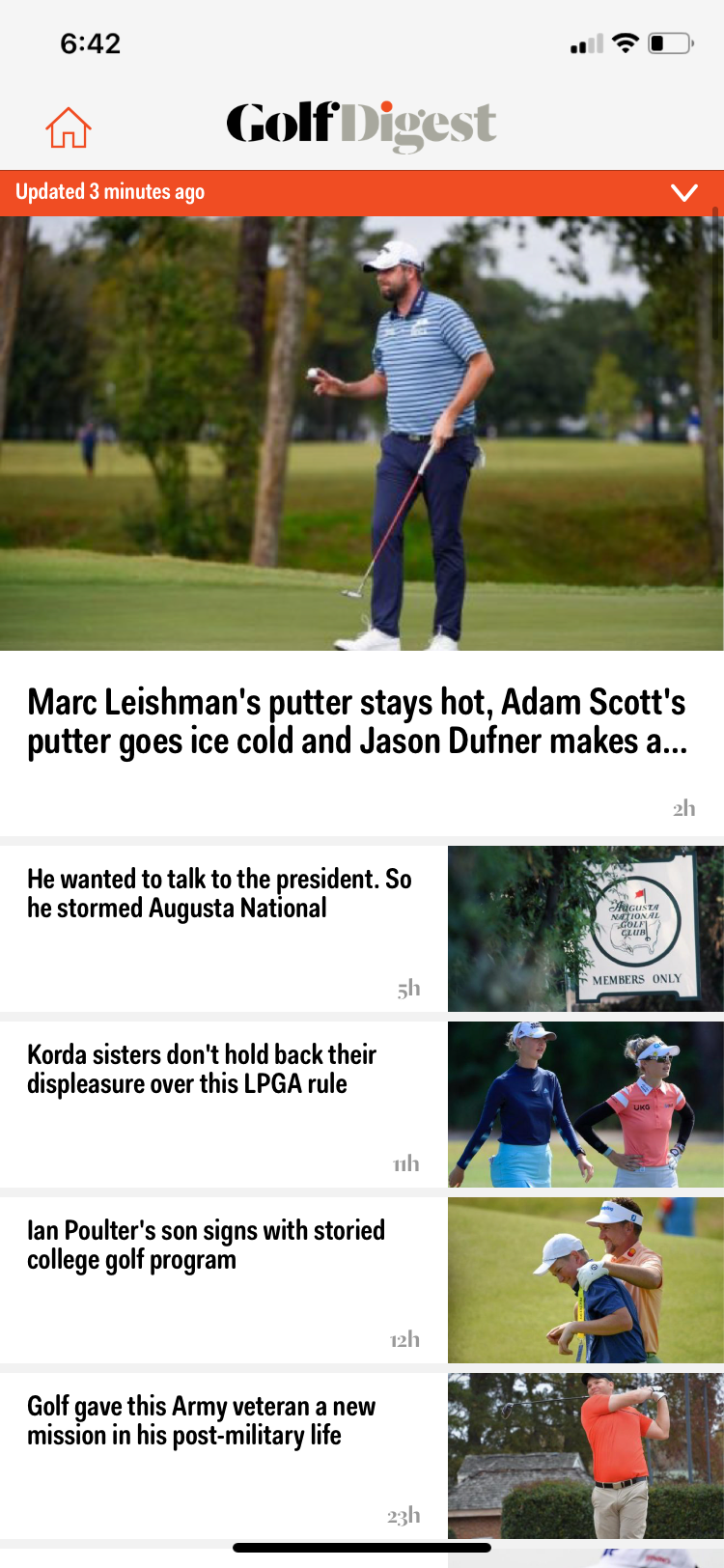 golf digest home page
