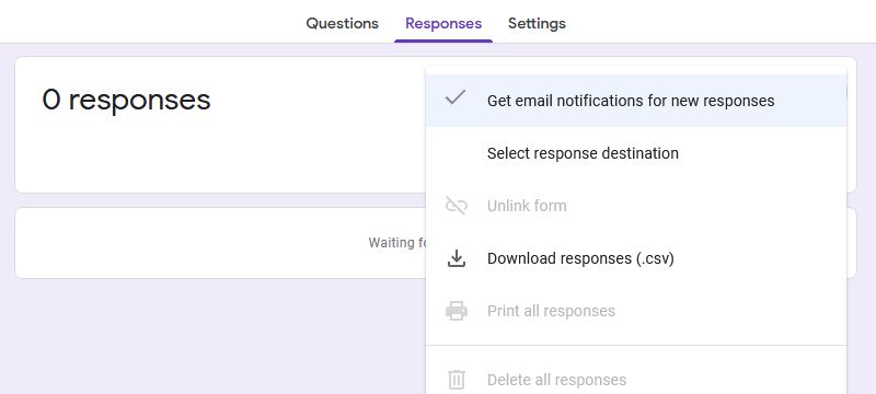 google forms get email notifications
