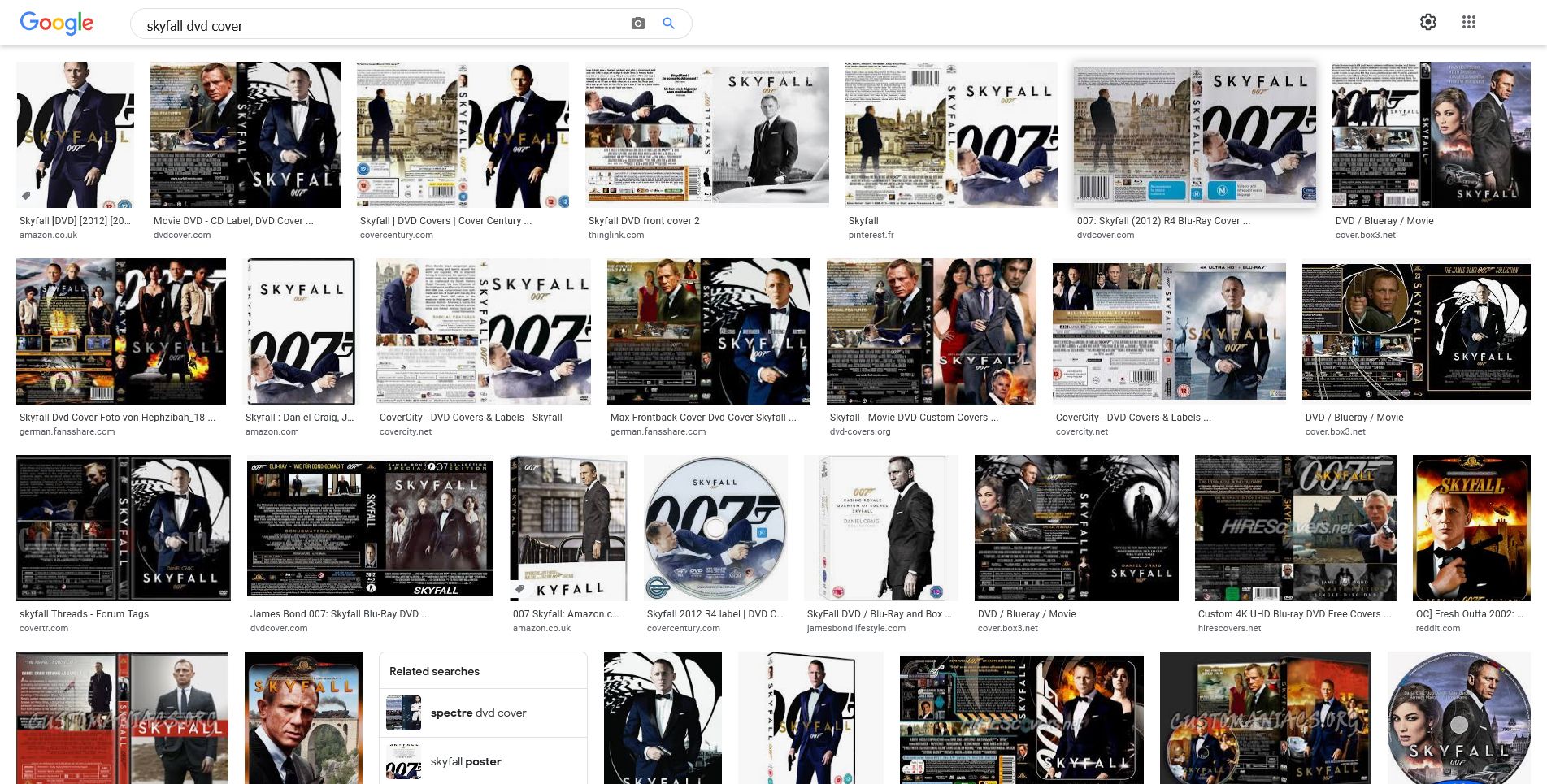 google images dvd cover search