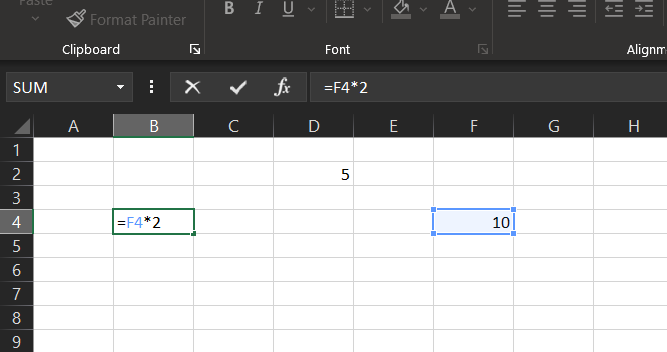 indirect circular reference data in Excel
