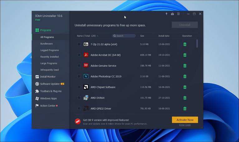 6 روش حذف برنامه های built-in و third-party از ویندوز 11 17 iobit uninstaller windows 11.jpg?q=50&fit=crop&w=767&dpr=1