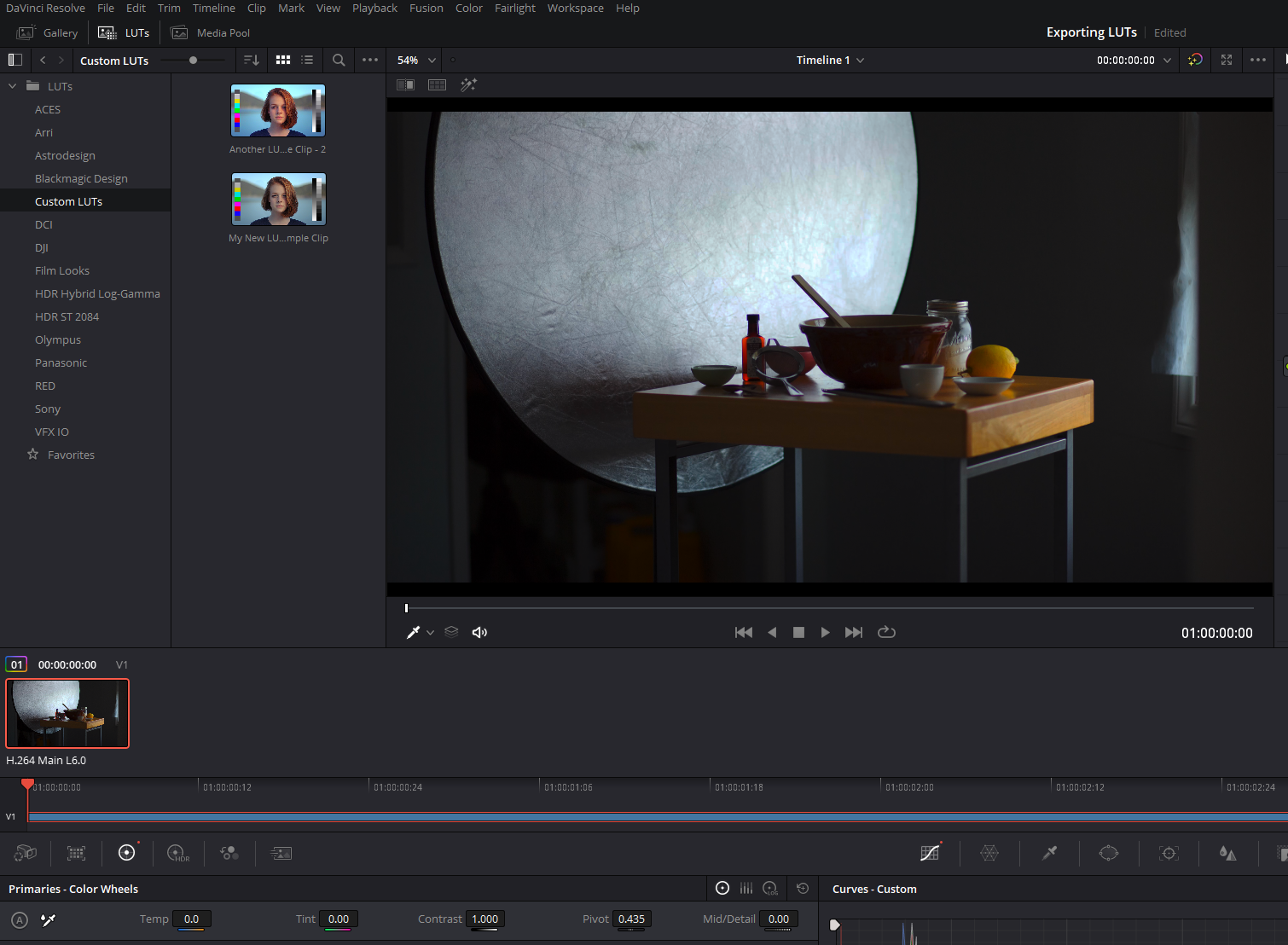 How to edit a LUT in Resolve.