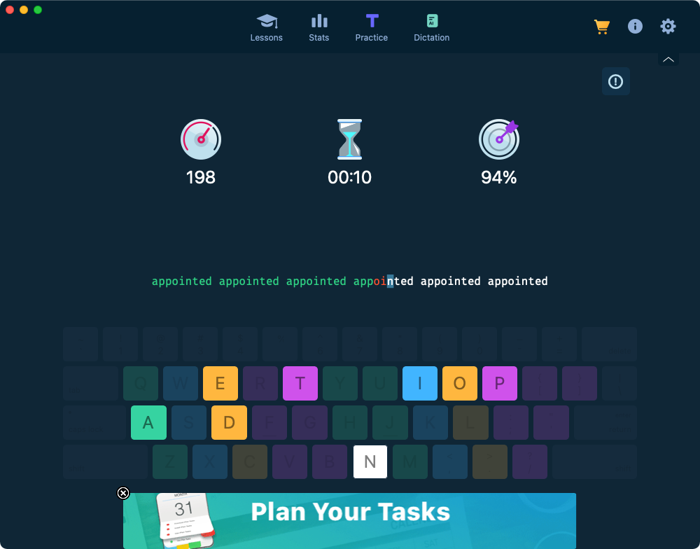assignment typing app