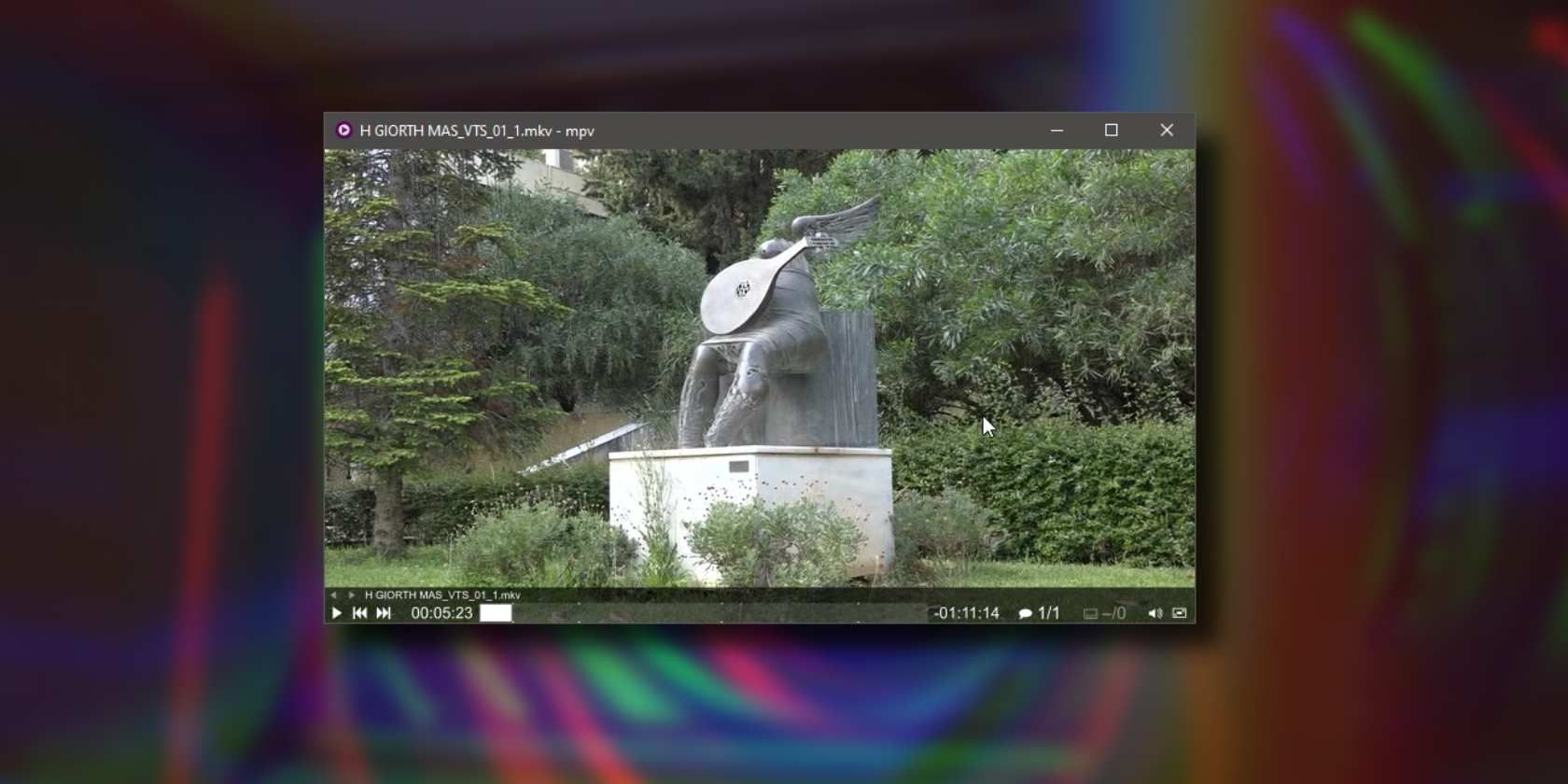 MPV featured image - MPV player over blurred camera background
