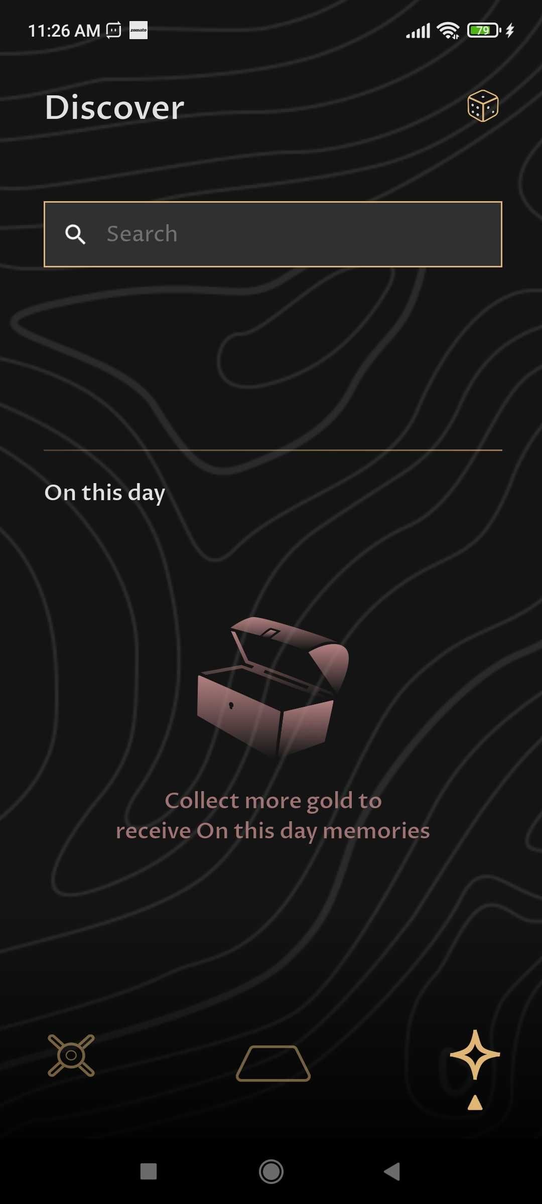 Gold is a simple journal app asking you to write just one short thought of the day