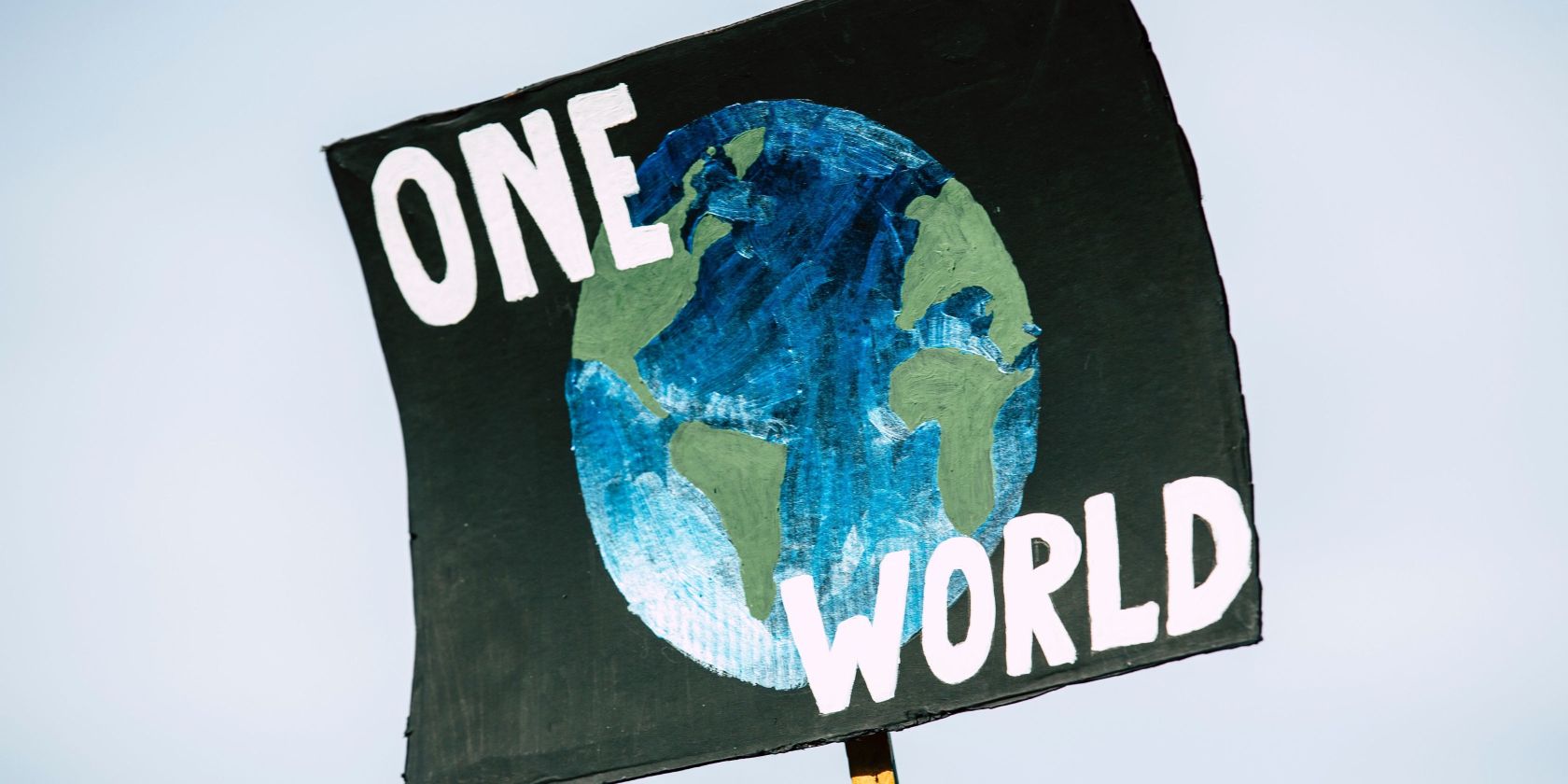 one world climate flag