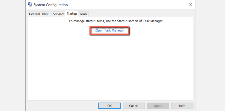 open task manager