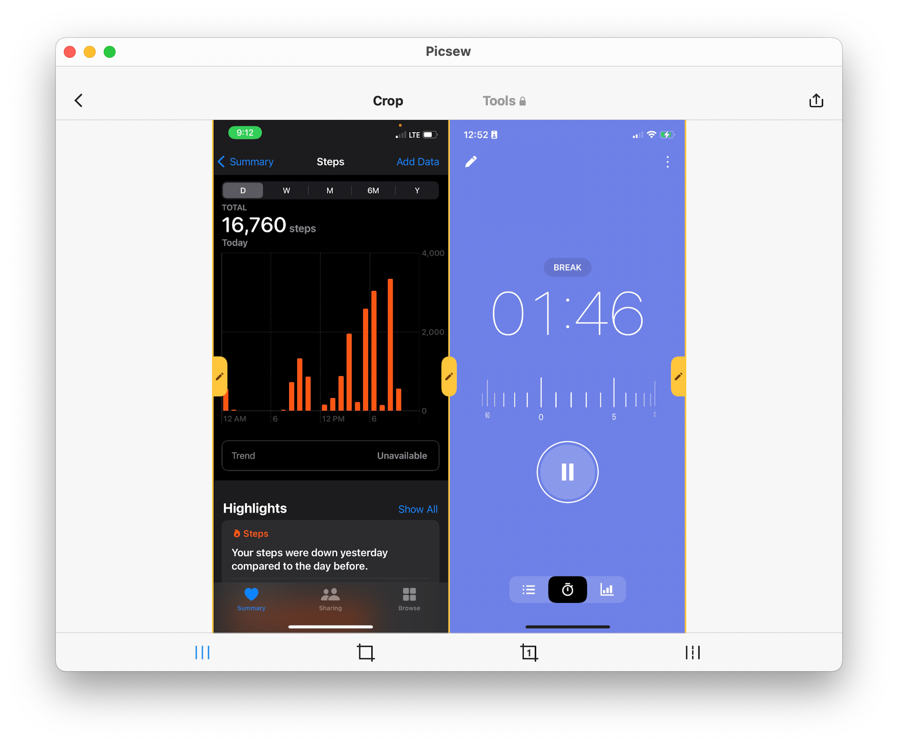 Picsew app for iPad on M1 Mac