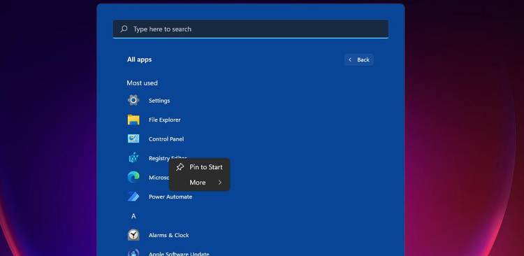 چگونه منوی استارت ویندوز 11 را با سلیقه خودمان بچینیم 3 pin to start option.jpg?q=50&fit=crop&w=750&dpr=1