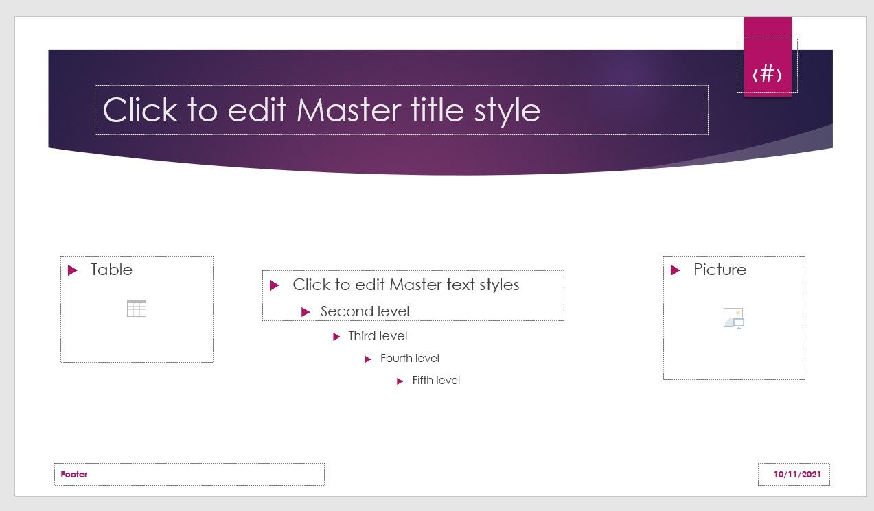 adding a placeholder to your slide on Microsoft PPT