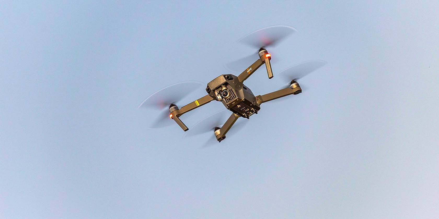 A Quadcopter in flight.