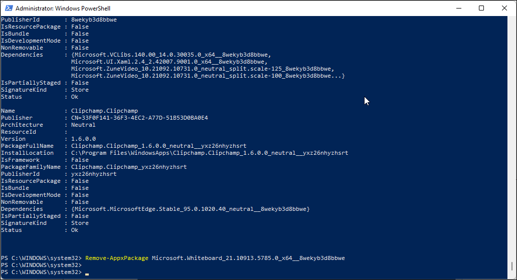 remove windows 11 built in apps powershell